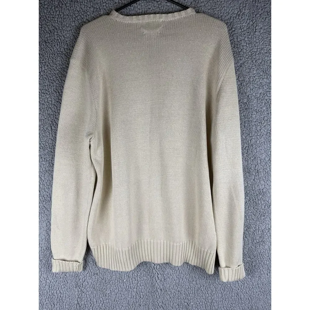 Vintage Polo Ralph Lauren Knit Sweater Crewneck Pima Cotton Mens Large
